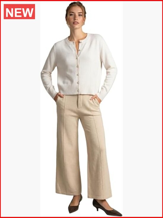 Sweaters - 100% Cashmere Button Cardigan, Long Sleeve, Lightweight Knit, Hand Wash
